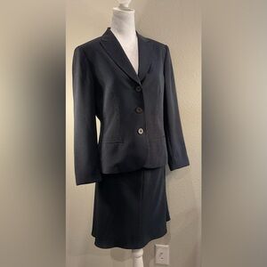 Jones New York Classic Black Blazer and Skirt Set